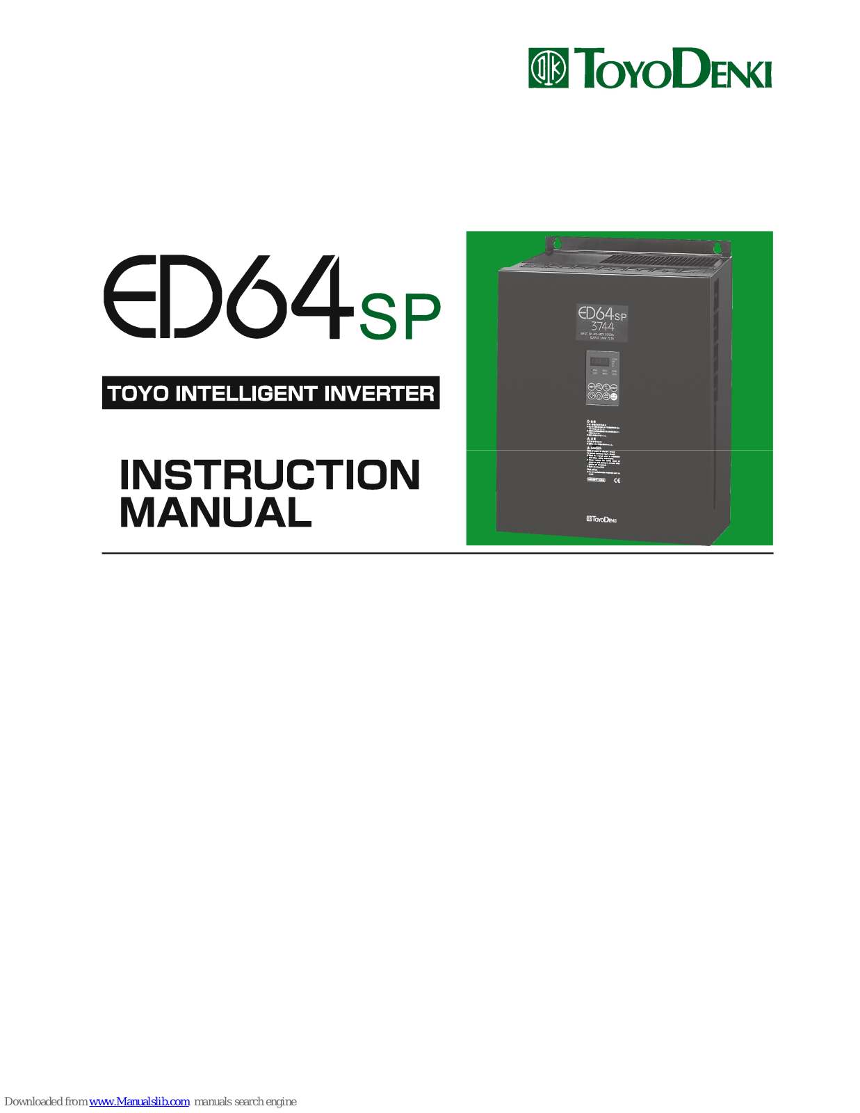 TOYODenki ed64sp Instruction Manual