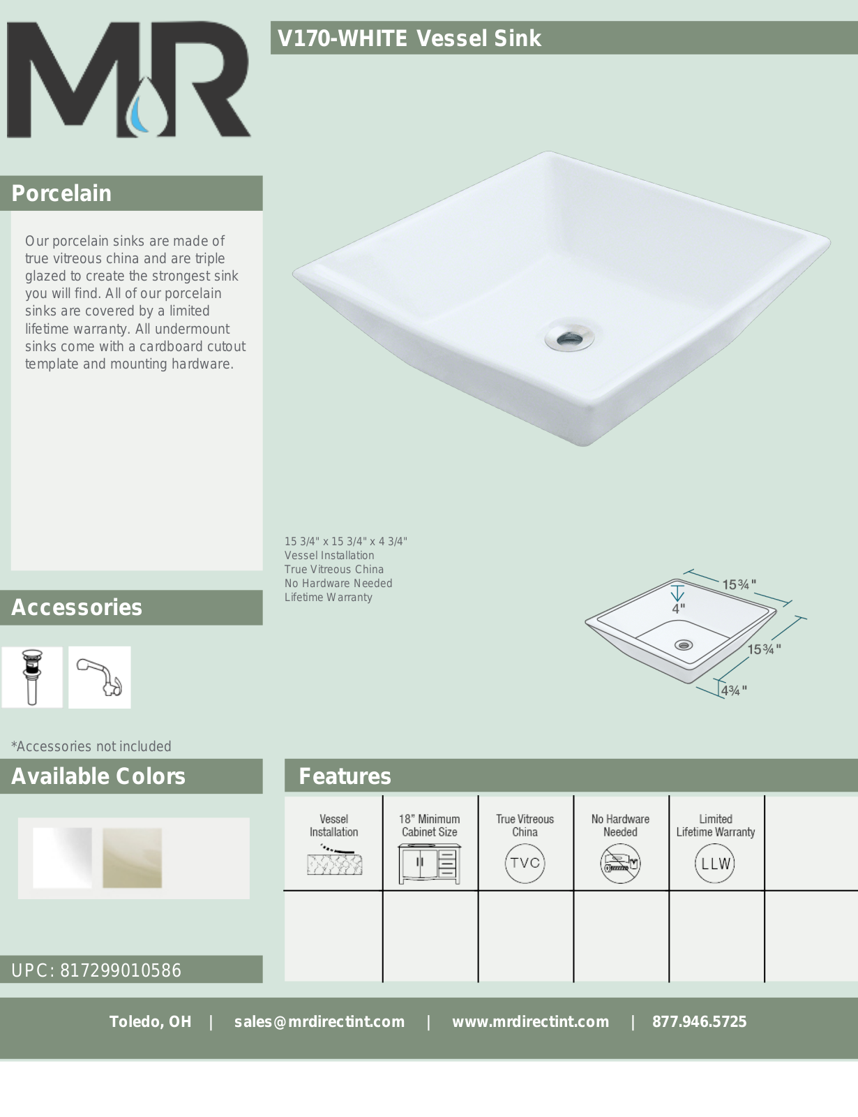 MR Direct MRDR1377 Specifications - ManualMachine.com