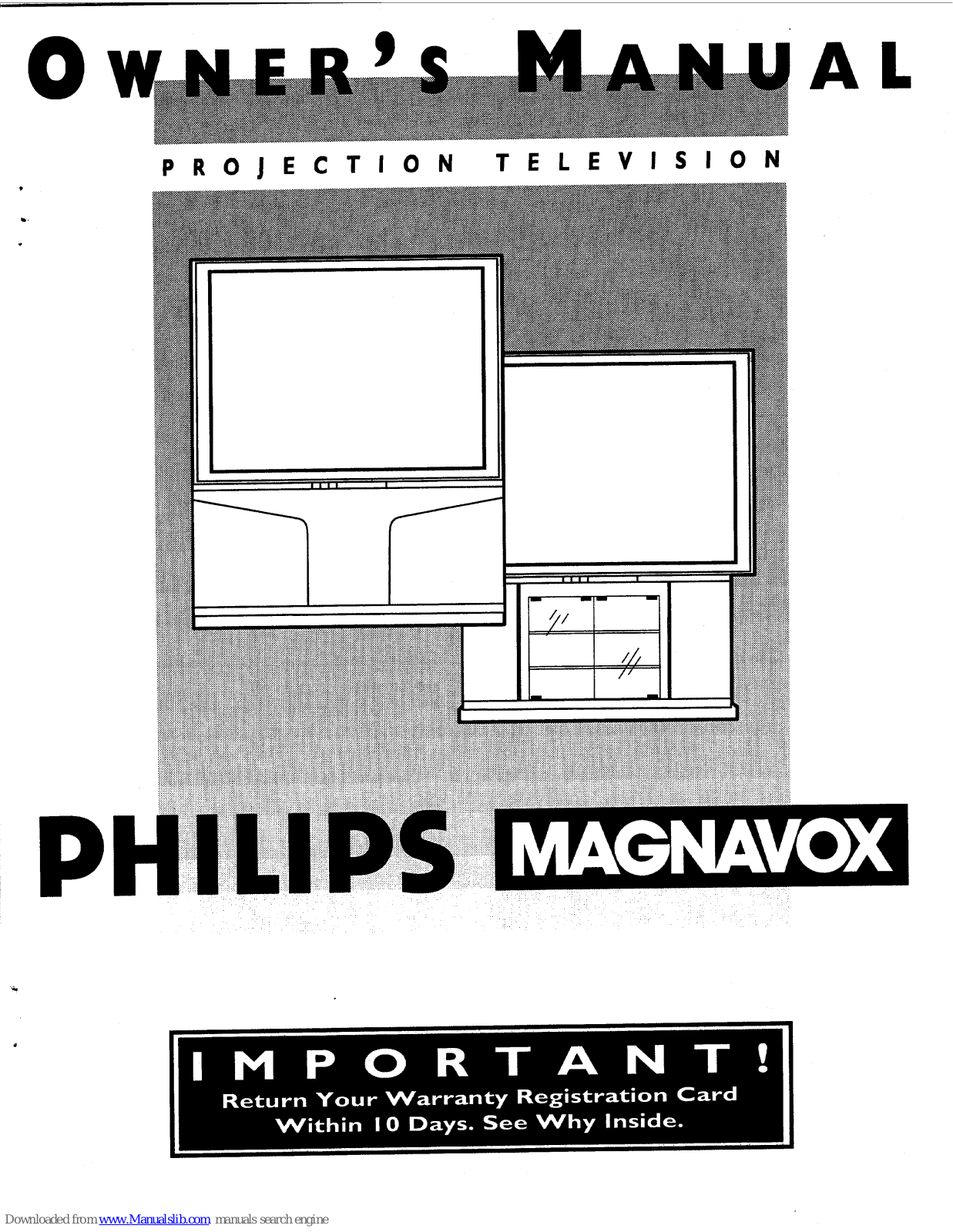 Philips Magnavox 7P5441C199, 7P6051C199, 7P6051C198, 7P5451C198, 7P4841C198 Owner's Manual