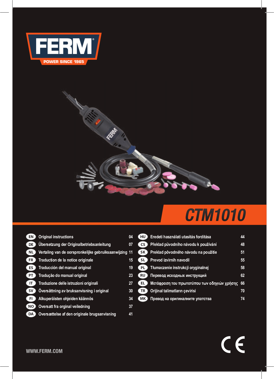 Ferm CTM1010 User manual