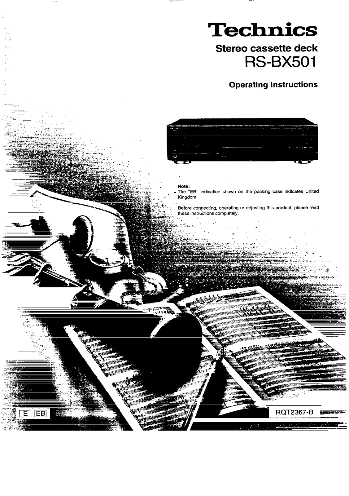 Panasonic RS-BX501 Operating Instructions