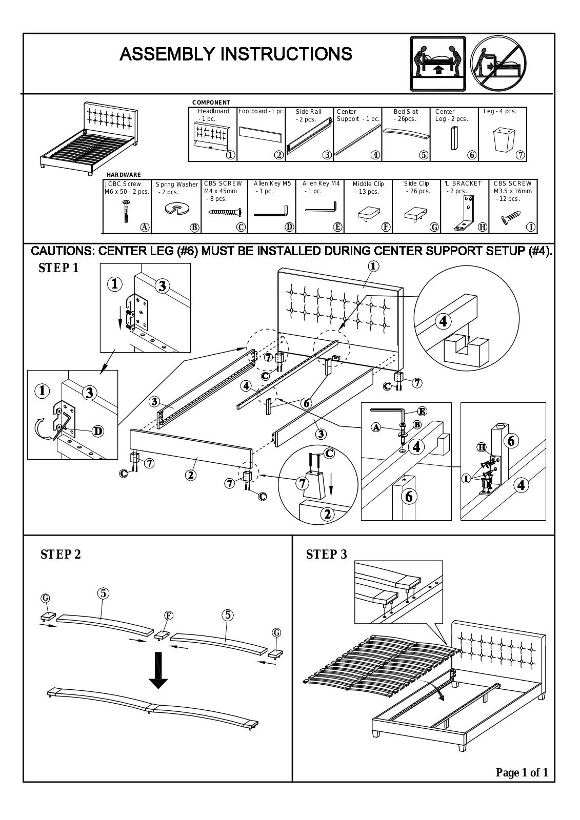 Modway FOW2380 Assembly Instructions - ManualMachine.com