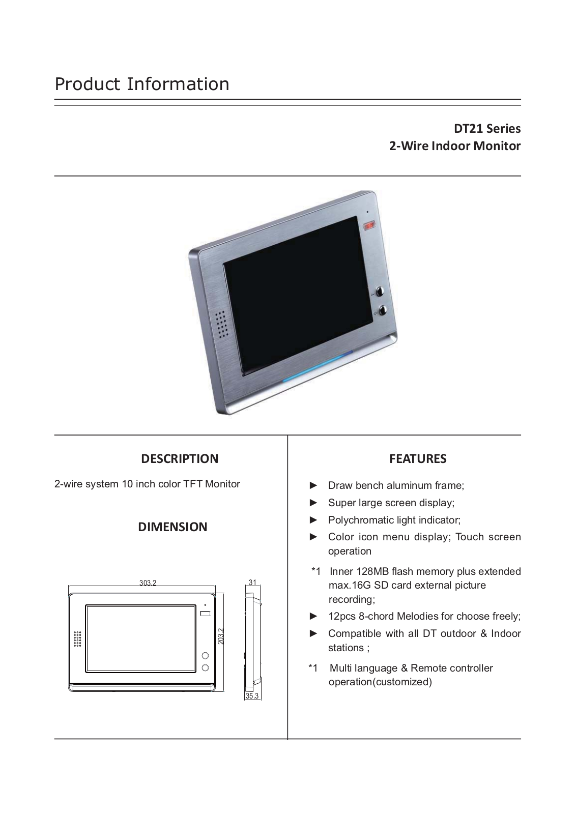 V-Tech DT21 User Manual