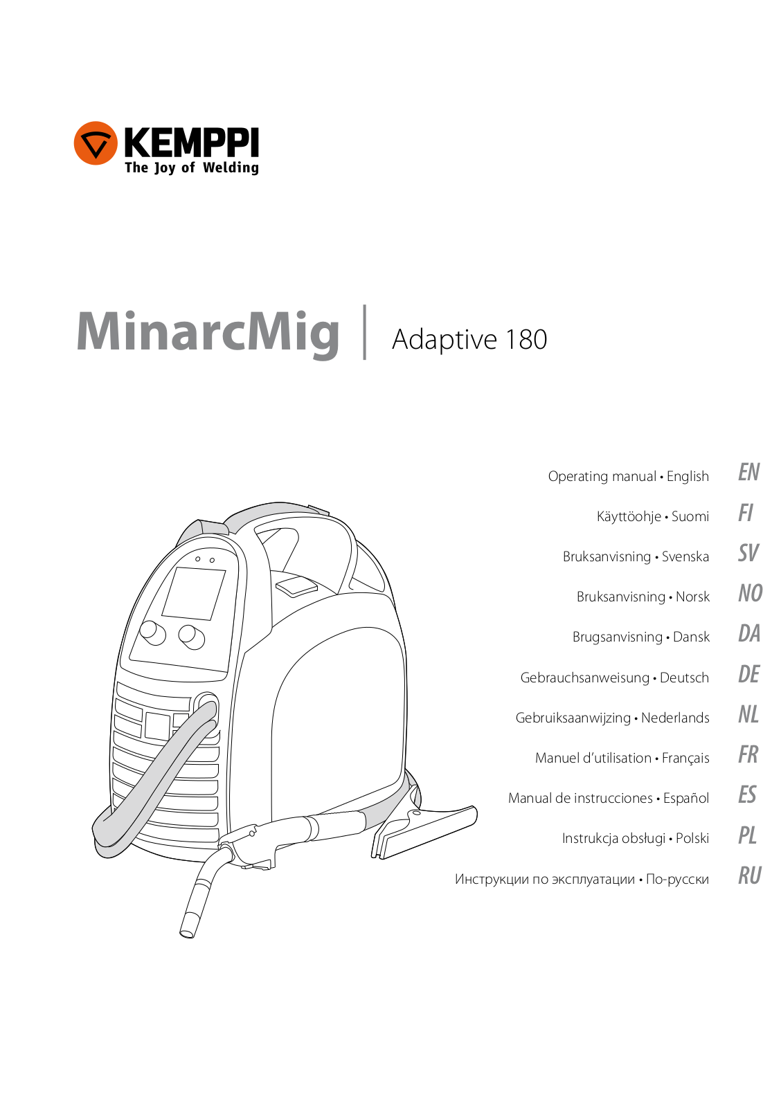 Kemppi Adaptive 180 User Manual