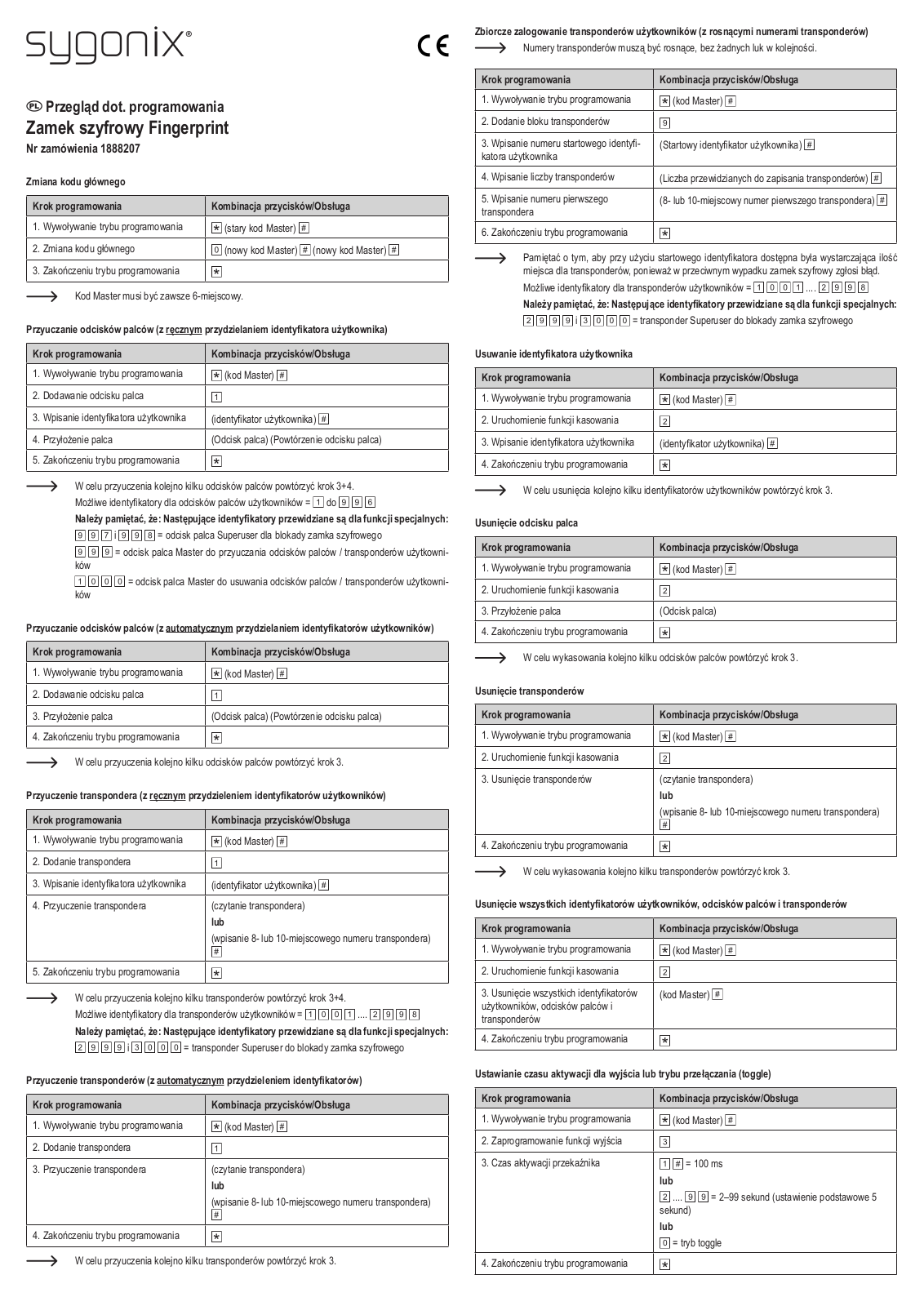 Sygonix SY-3776414 User guide