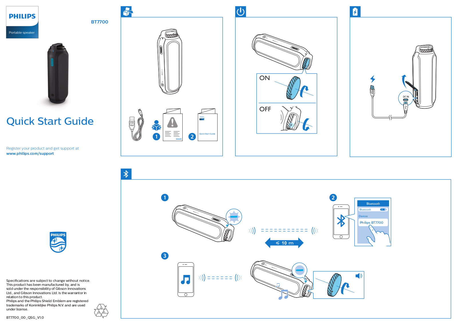 Philips BT7700B/00 User Manual