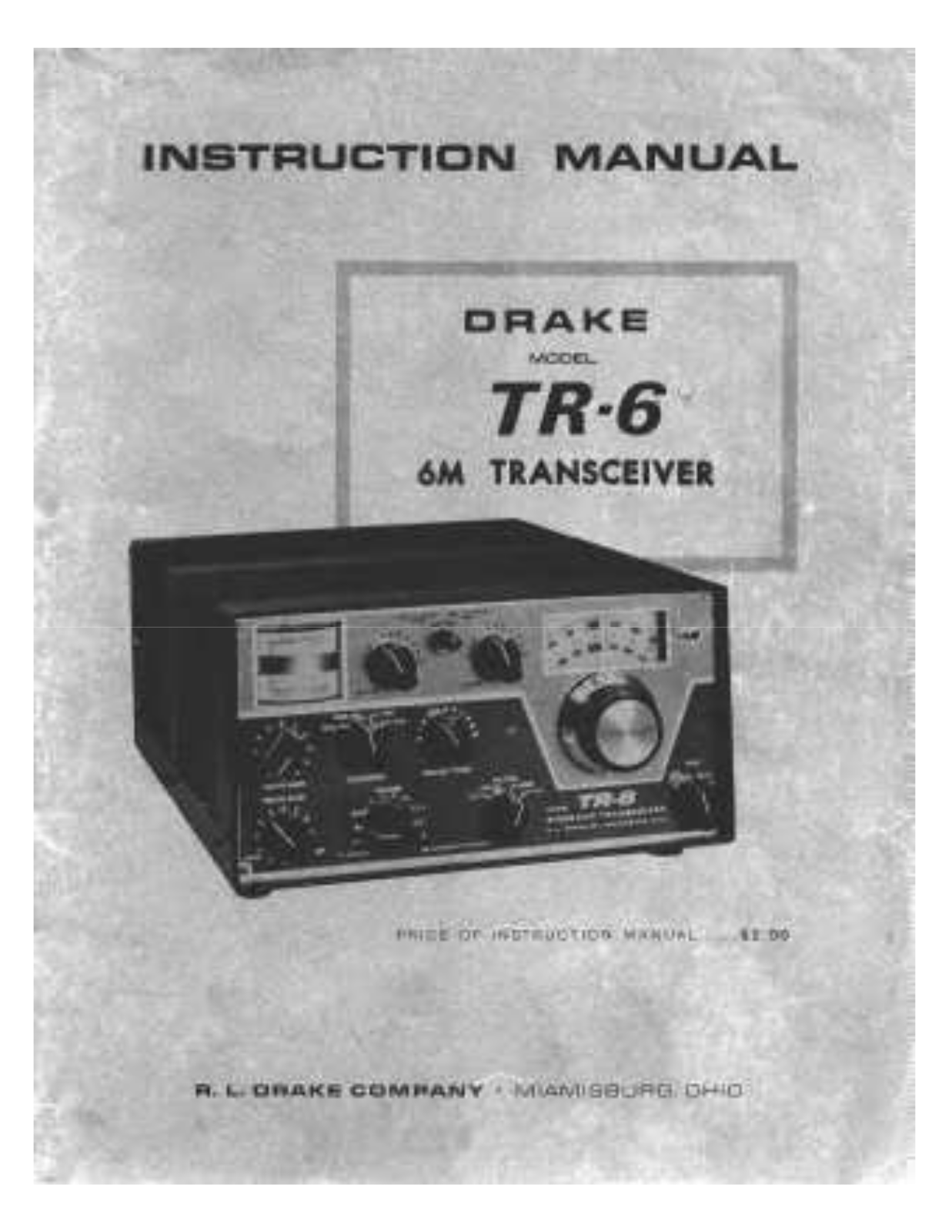 DRAKE TR-6 User Manual (PAGE 1)