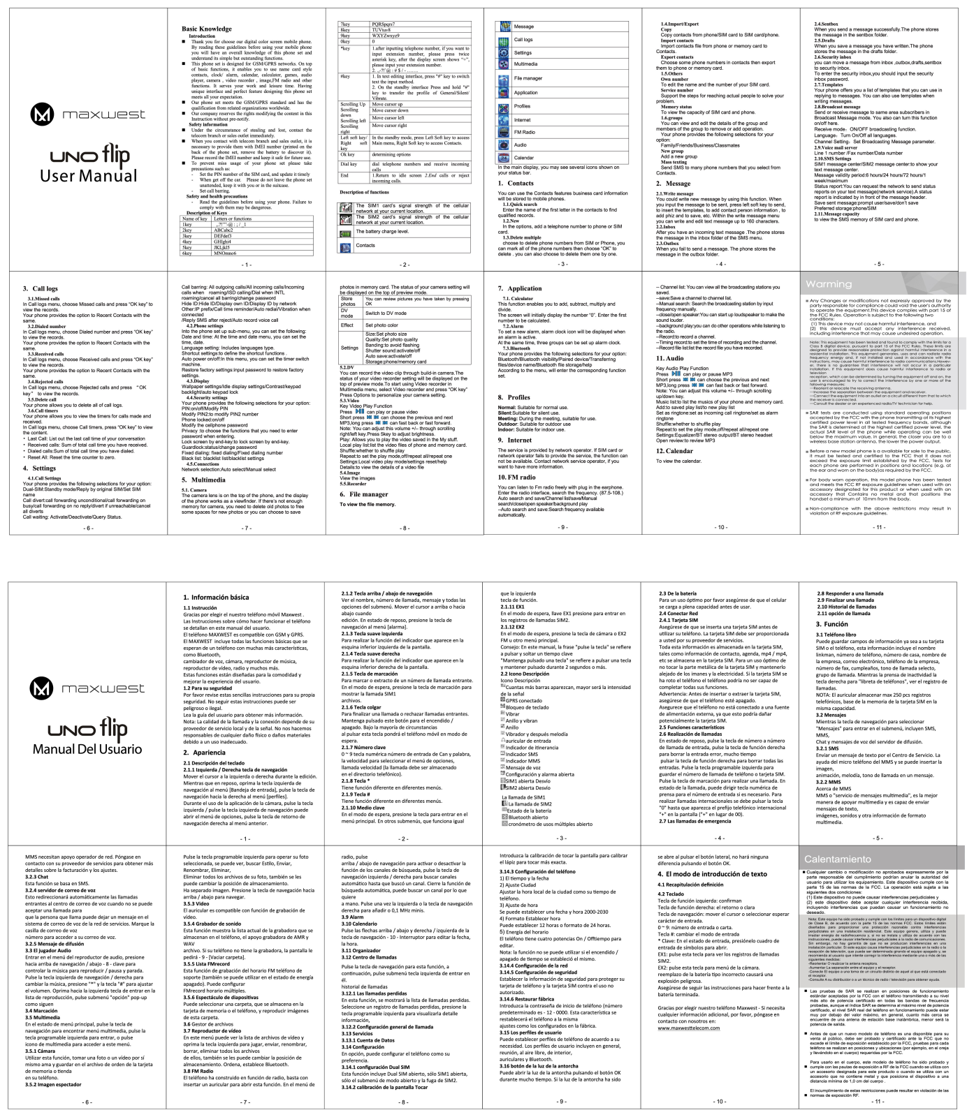 MAXWEST UNOFLIP User Manual