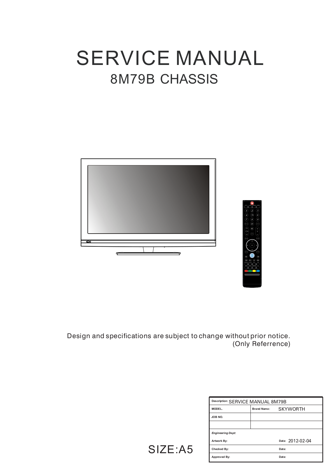 Skyworth 8M79B, CDH-LE42FD08, Philco PLD3212HT Schematic