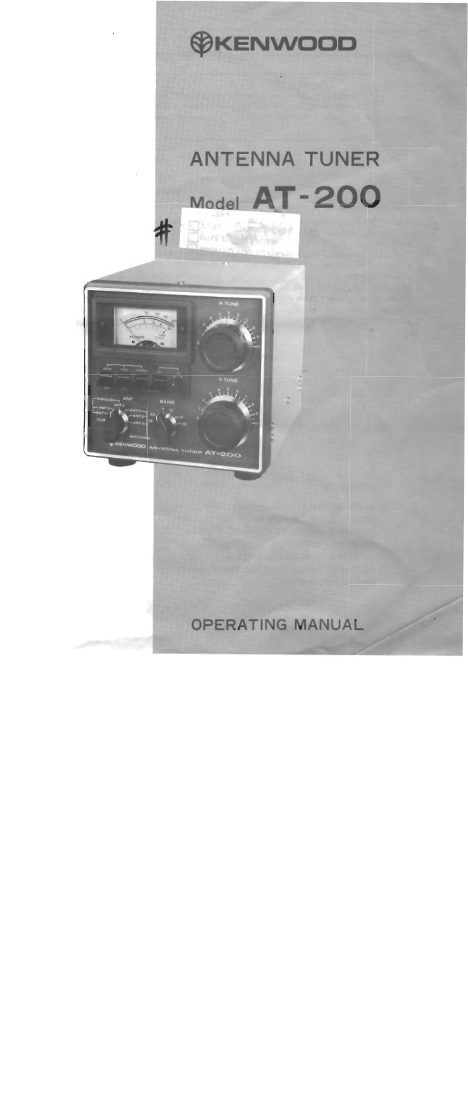 Kenwood AT-200 User Manual