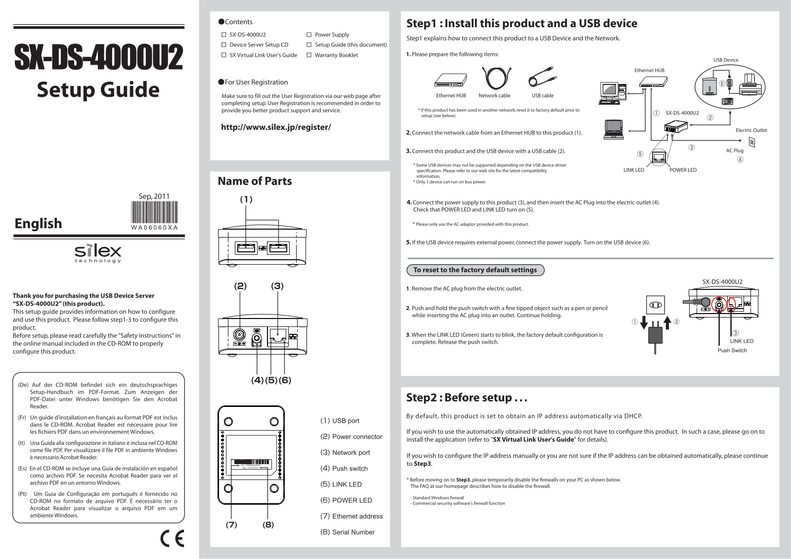 Silex technology SX-DS-4000U2 User Manual