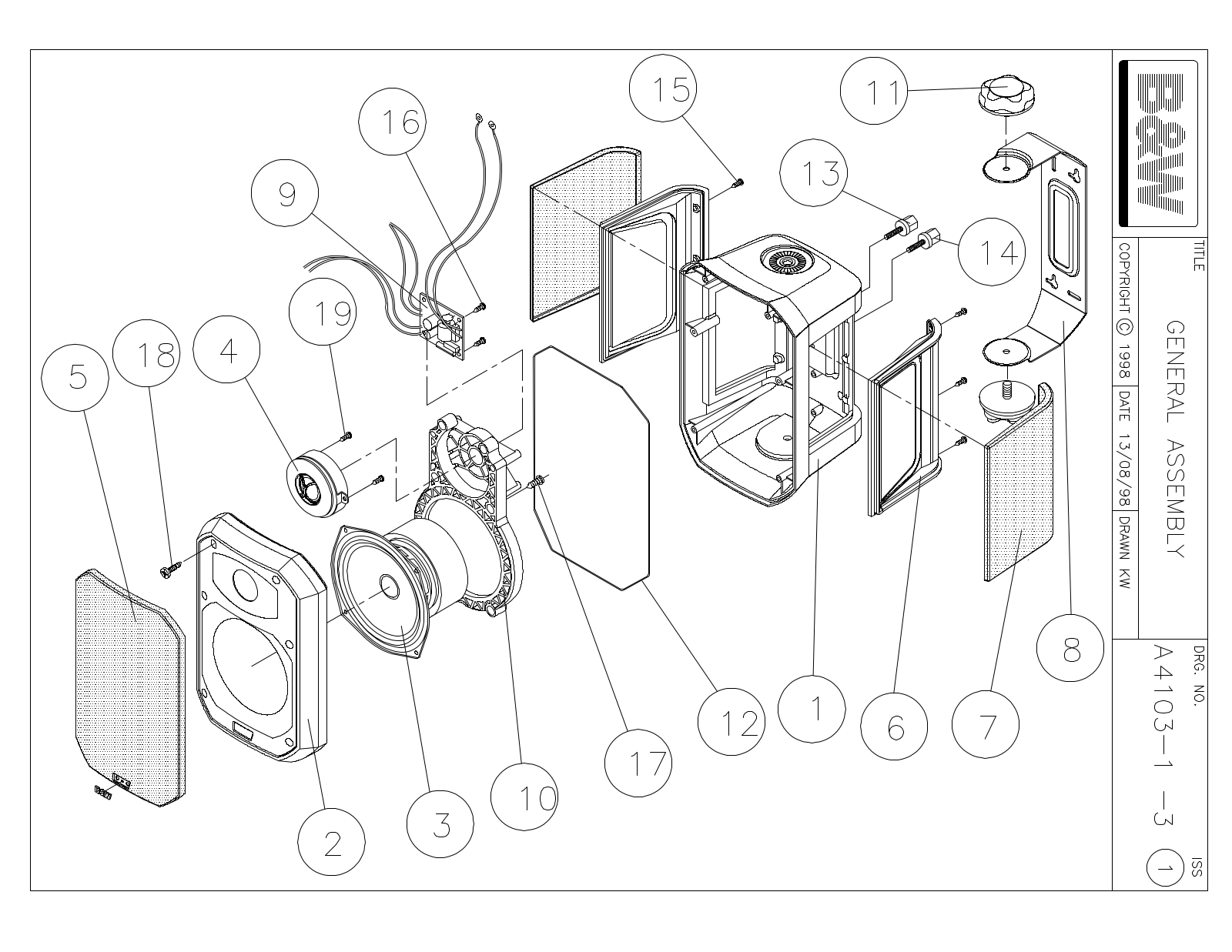 Bowers and Wilkins WP-1 Service manual