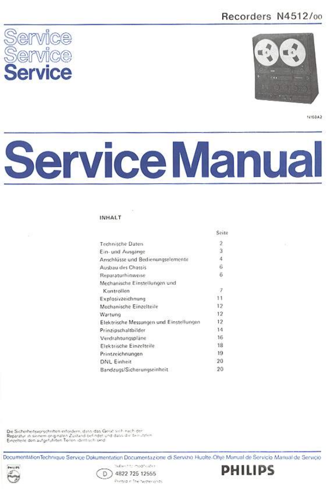 Philips N-4512 Service Manual