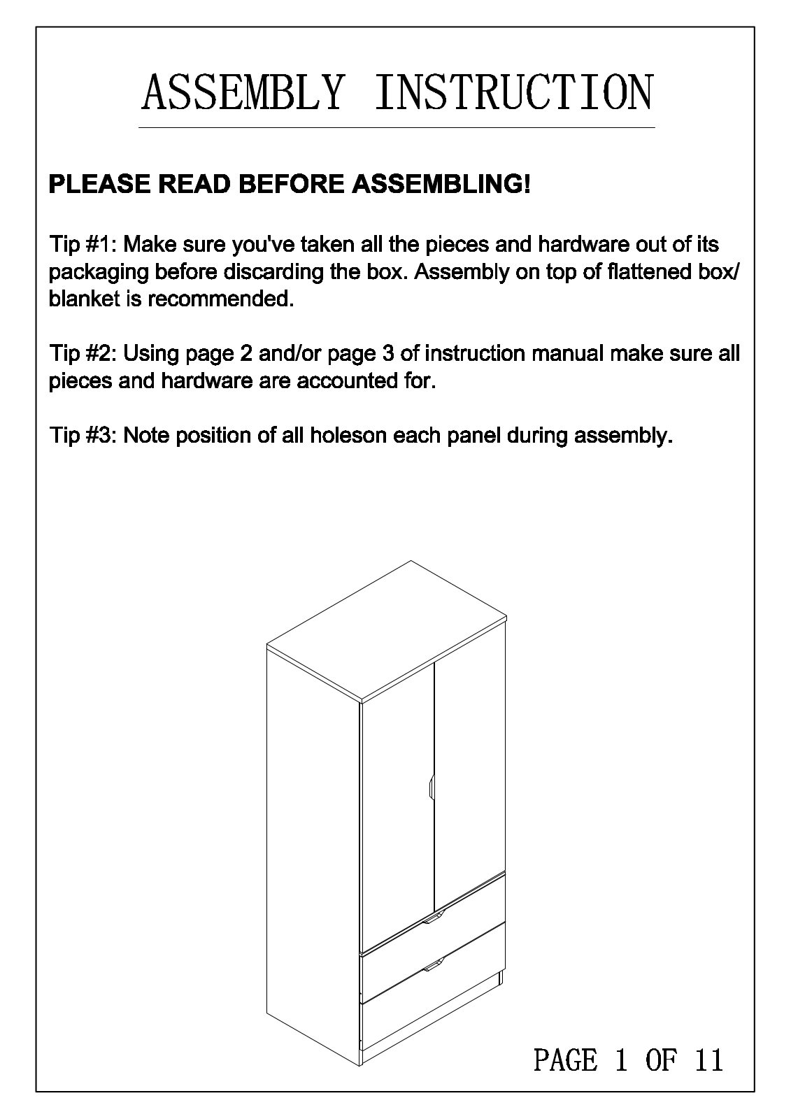 Trule W000976491 Assembly Instructions