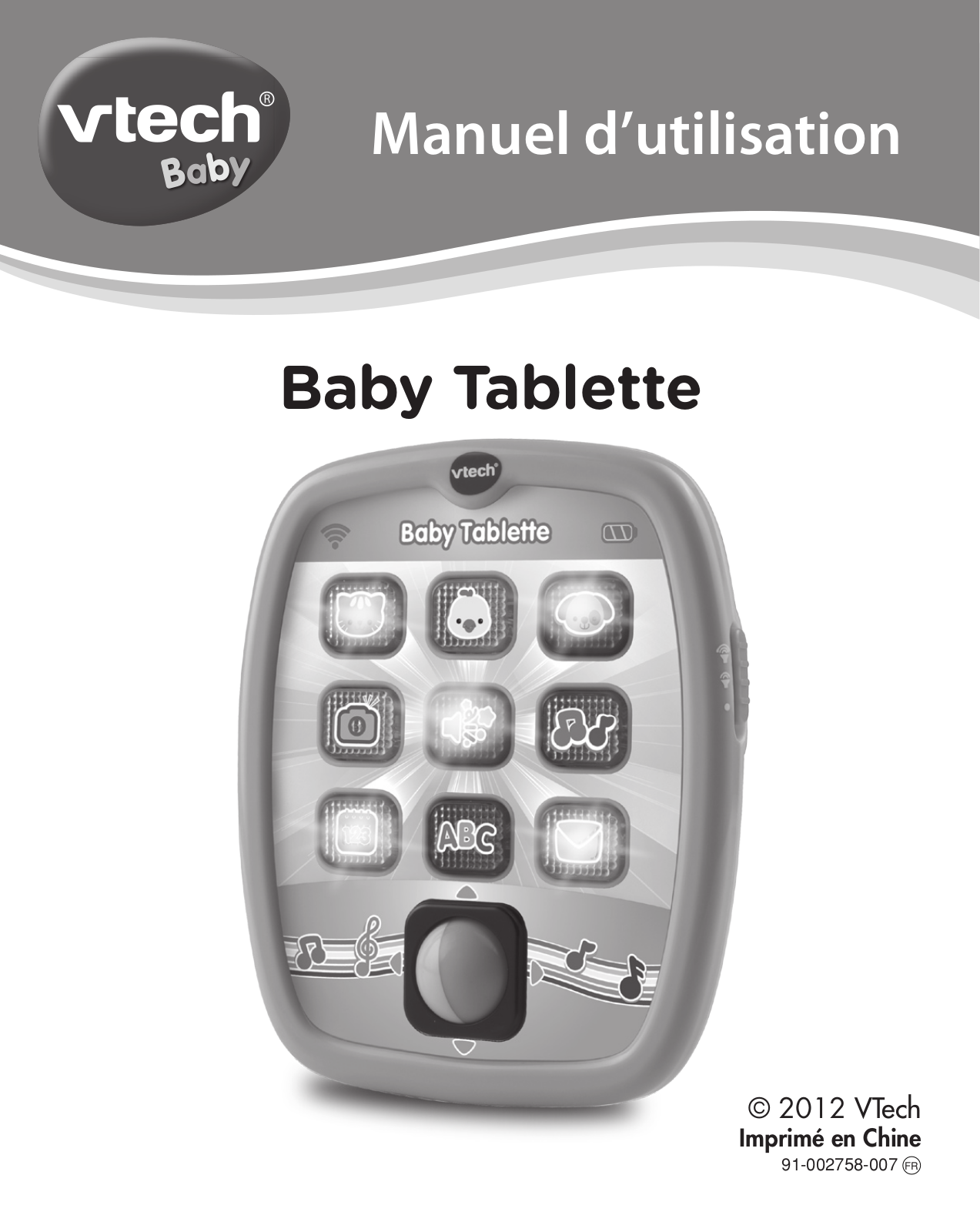 VTECH Baby Tablette Instruction Manual