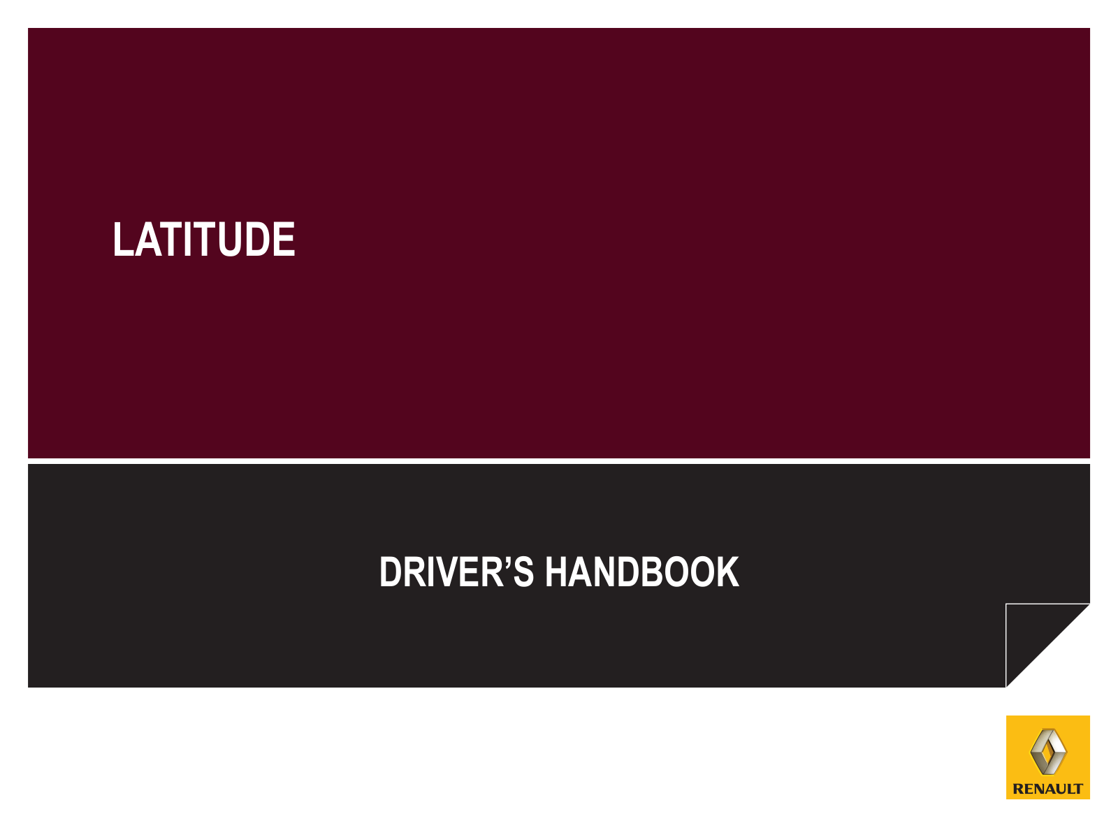 Renault Latitude Handbook