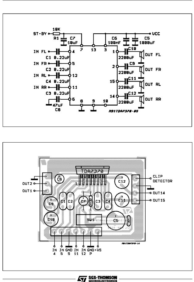 SGS Thomson Microelectronics TDA7370 Datasheet