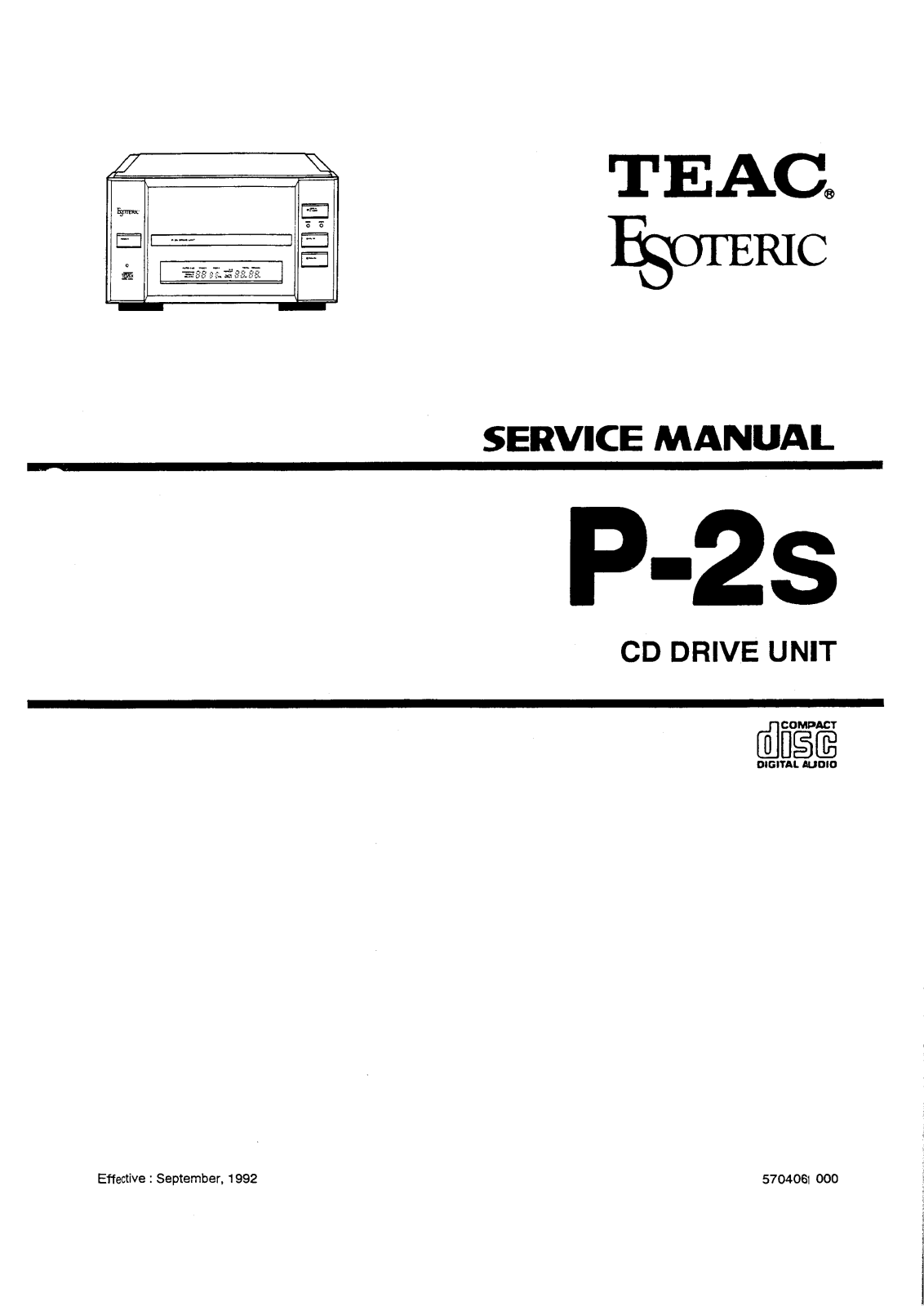 TEAC P-2-S Service manual