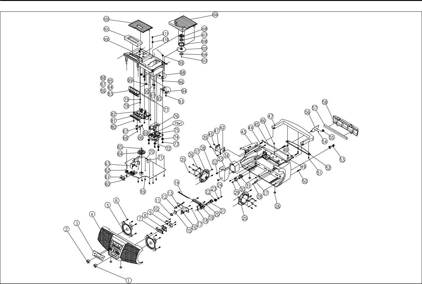 SAMSUNG RCD-M30, RCD-M35 Exploded View and Parts List