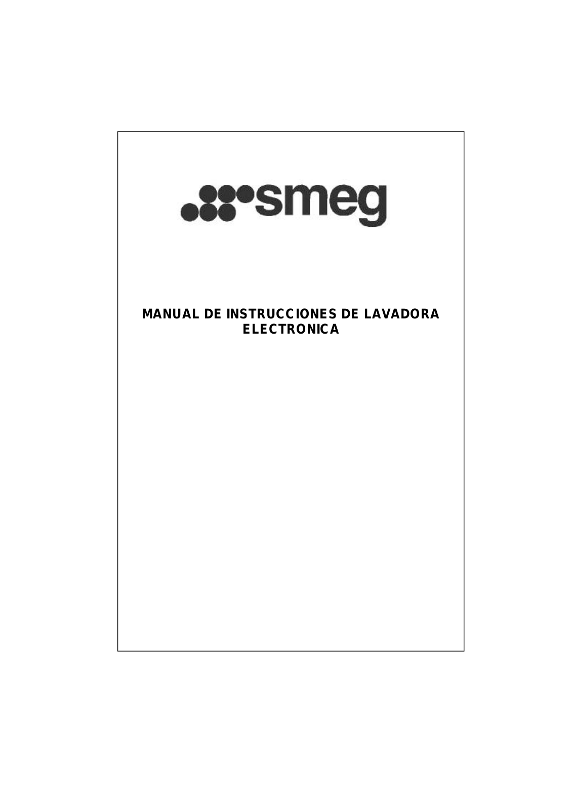 Smeg SWM710ES1 User Manual