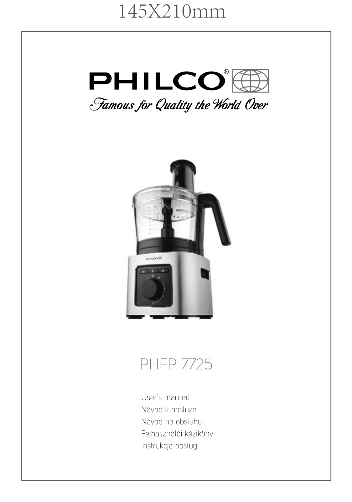 Philco PHFP 7725 User Manual