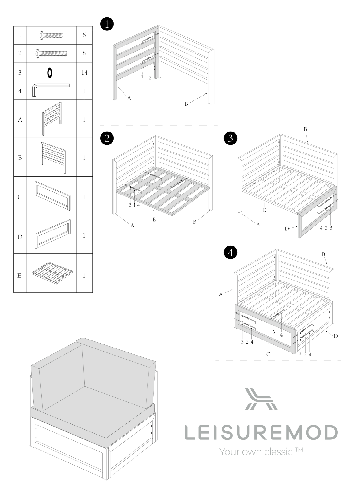 LeisureMod LMOD1801 w - ManualMachine.com