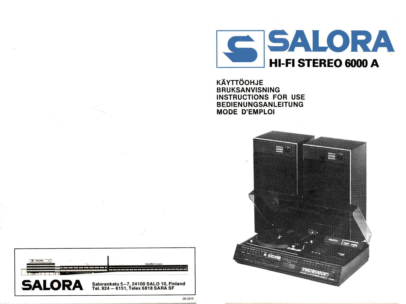 SALORA 6000 A User Manual
