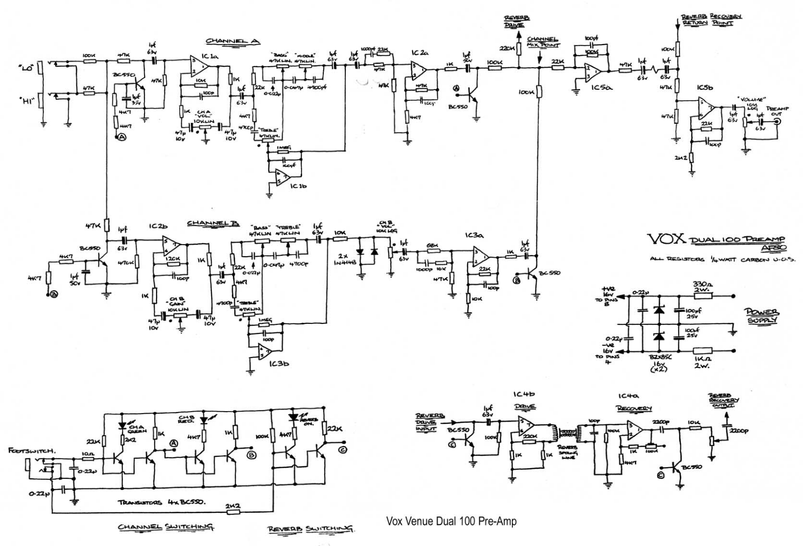 Vox vdual100 schematic