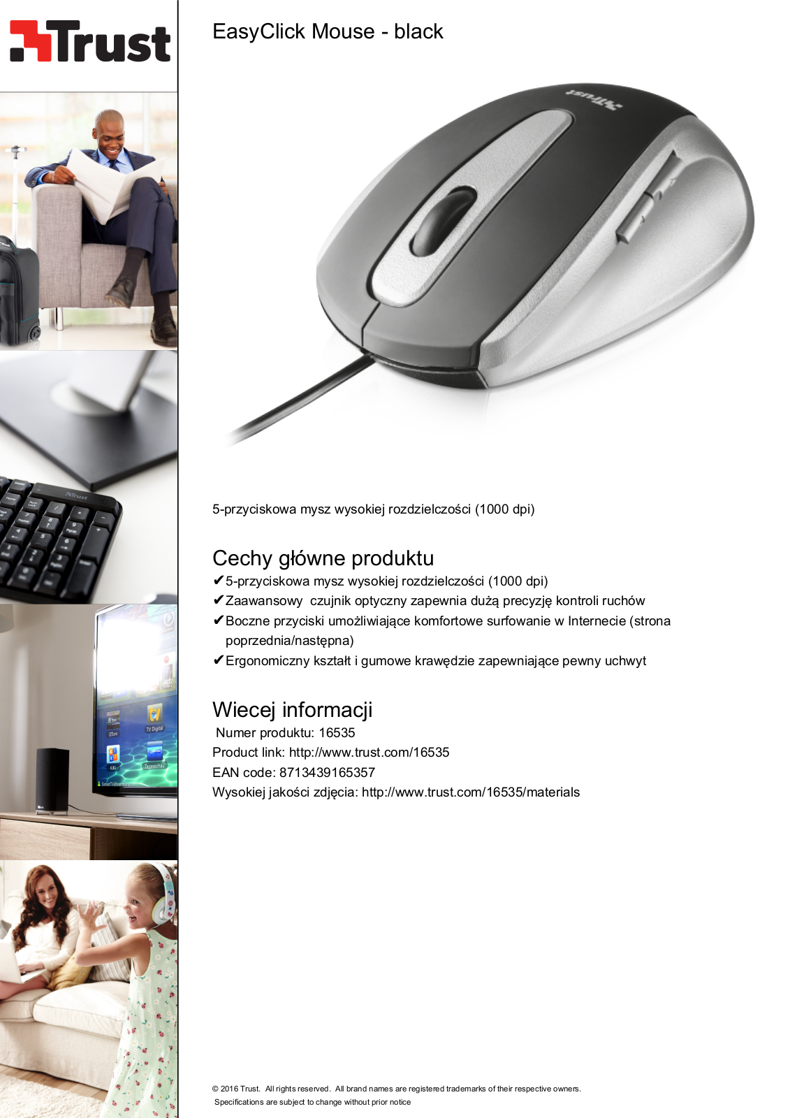 Trust EasyClick Mouse User Manual