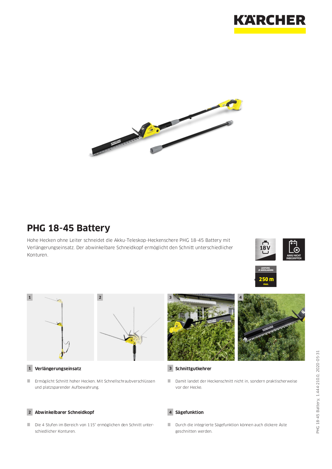 Kärcher PHG 18-45 Battery User Manual