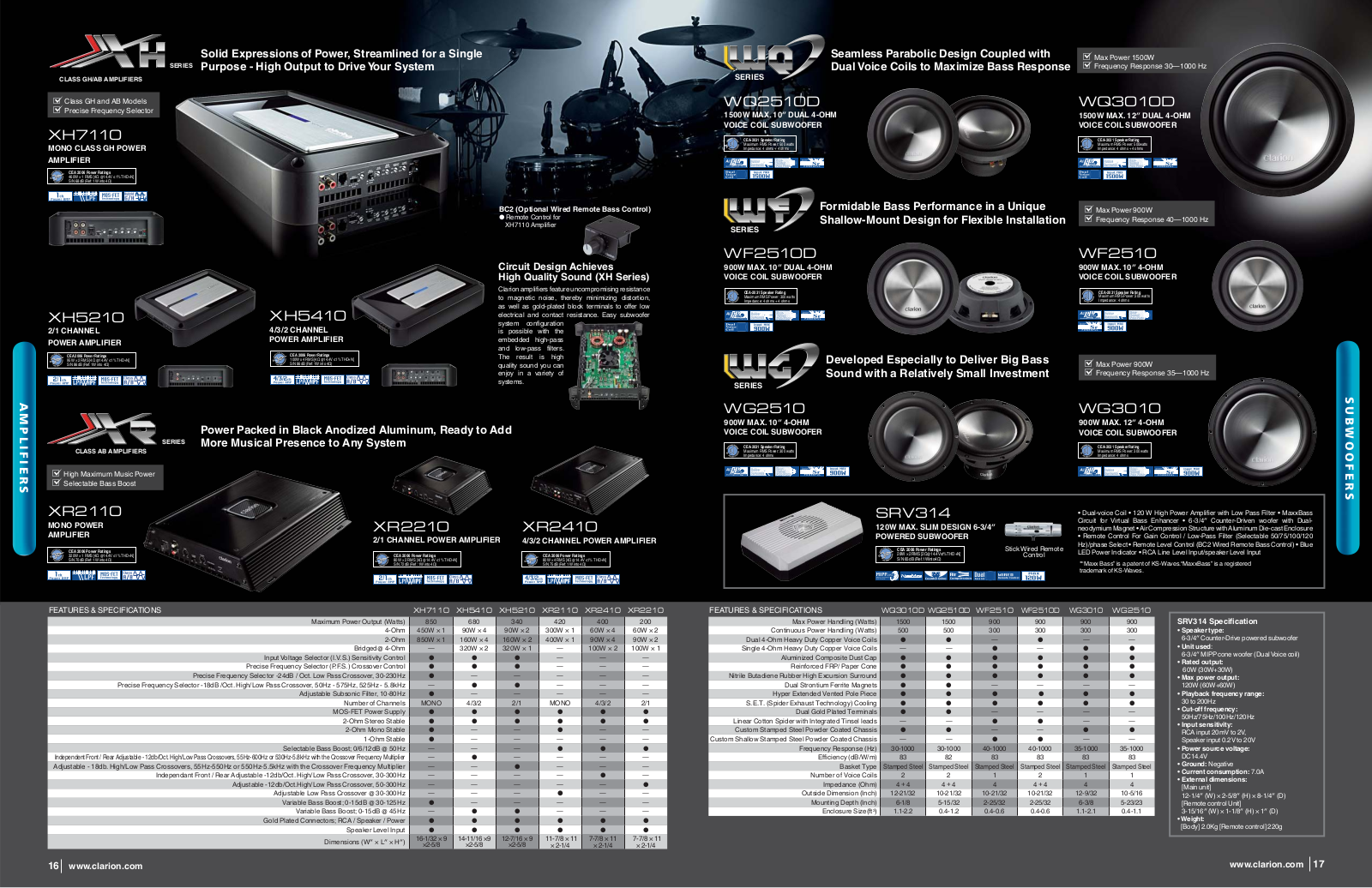 Clarion XR2410, XR2110, XH5410, XH7110, XR2210 User Manual