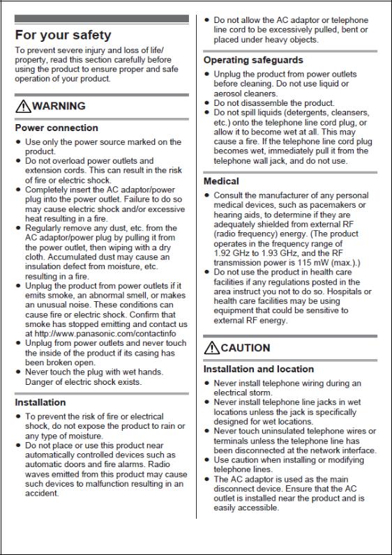 Panasonic of North America 96NKX TGH220 User Manual