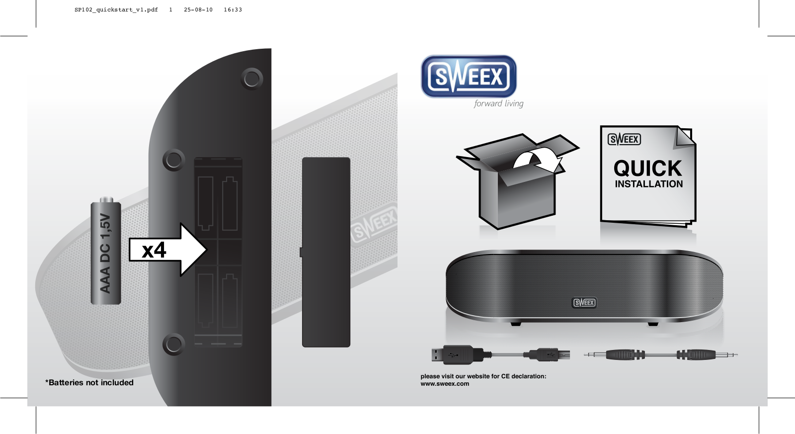 Sweex SP100 QUICK GUIDE