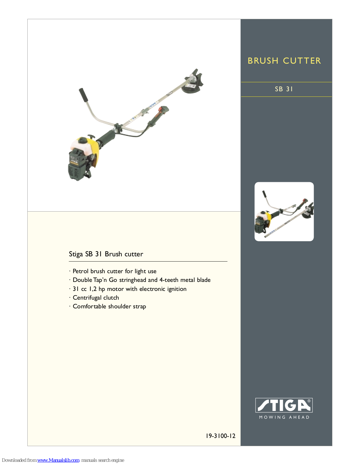 Stiga SB 31 Specifications