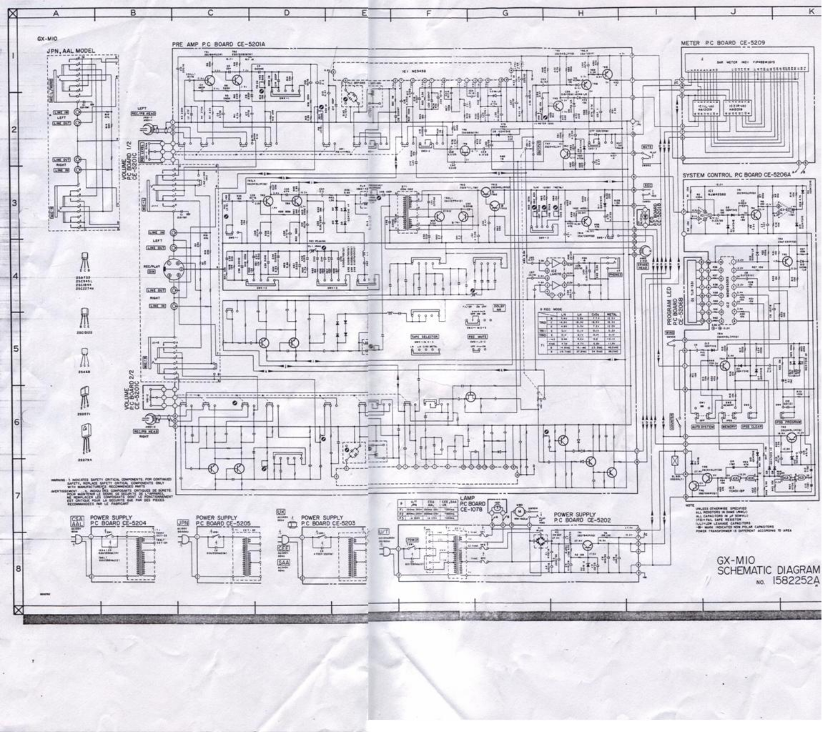 Akai GXM10 Schematic