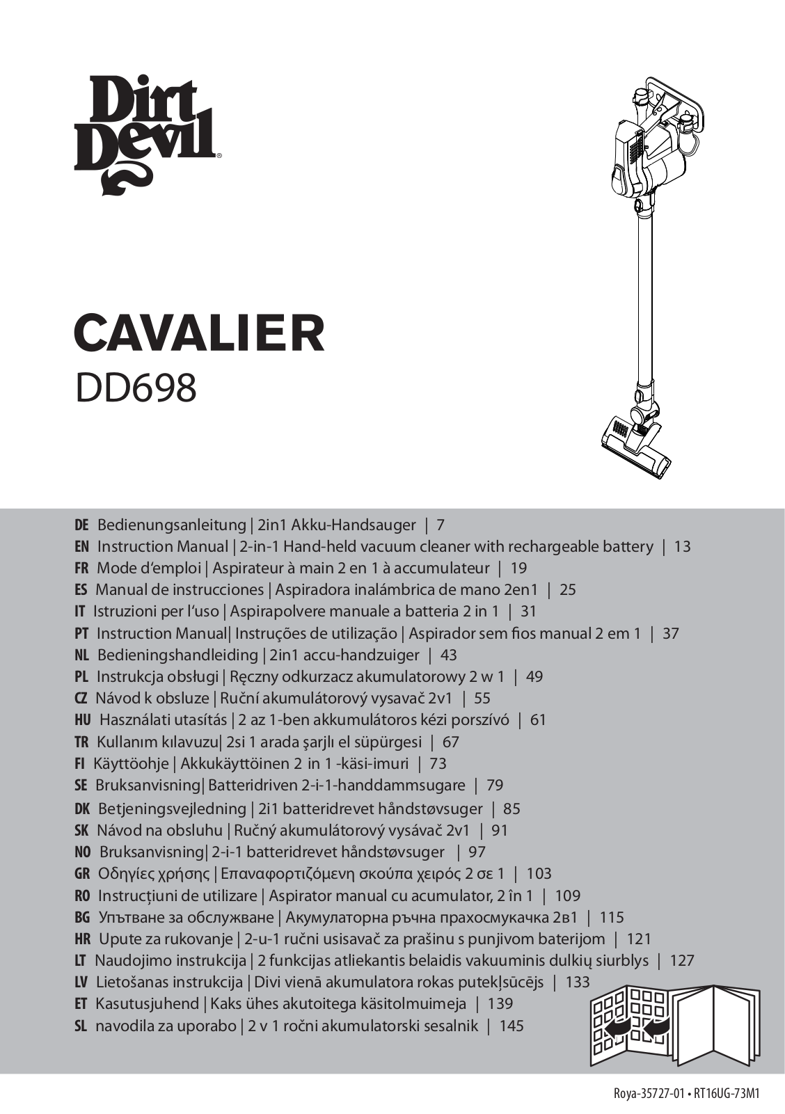 Dirt Devil DD698-1, DD698-3, DD698-4 User Manual