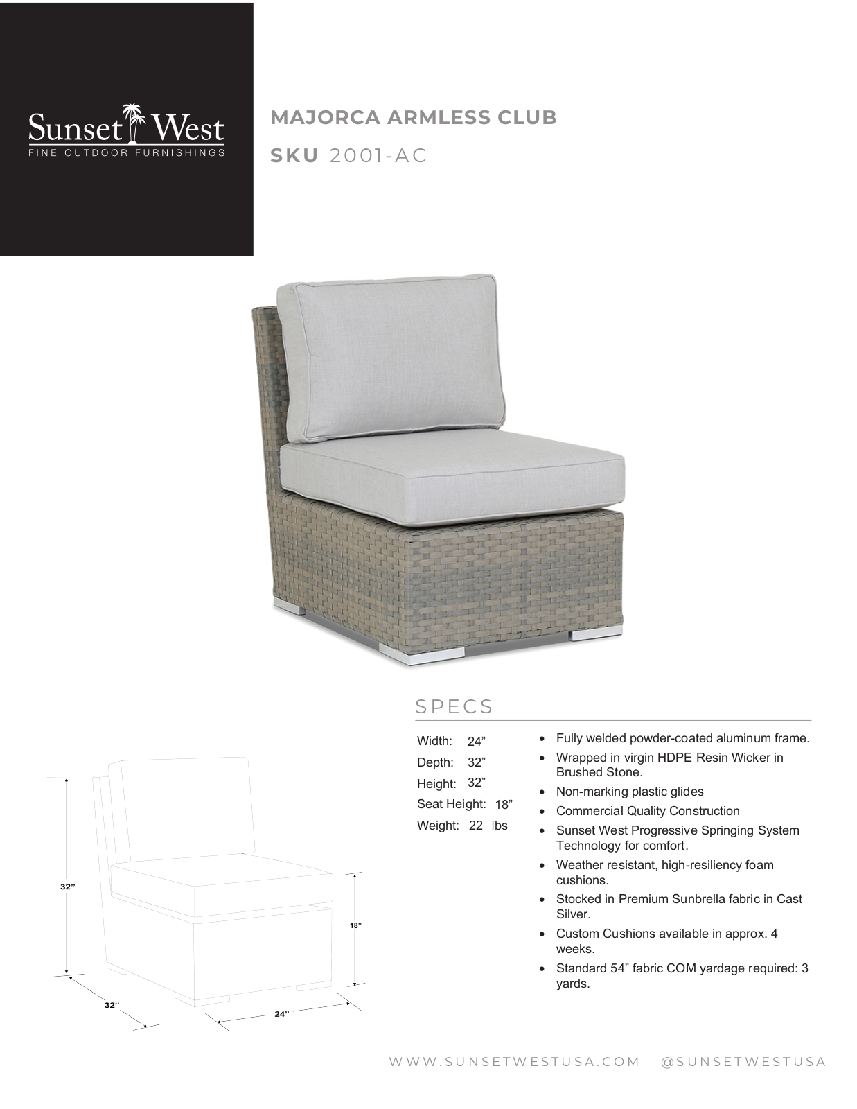 Sunset West XSW10015 Specifications - ManualMachine.com