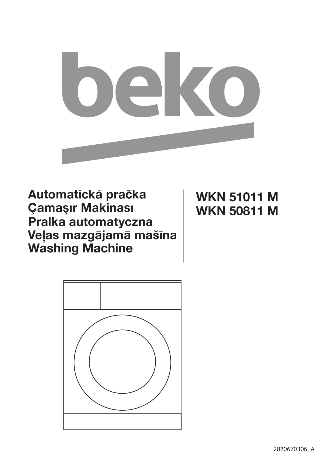 Beko WKN51011M, WKN50811M User manual