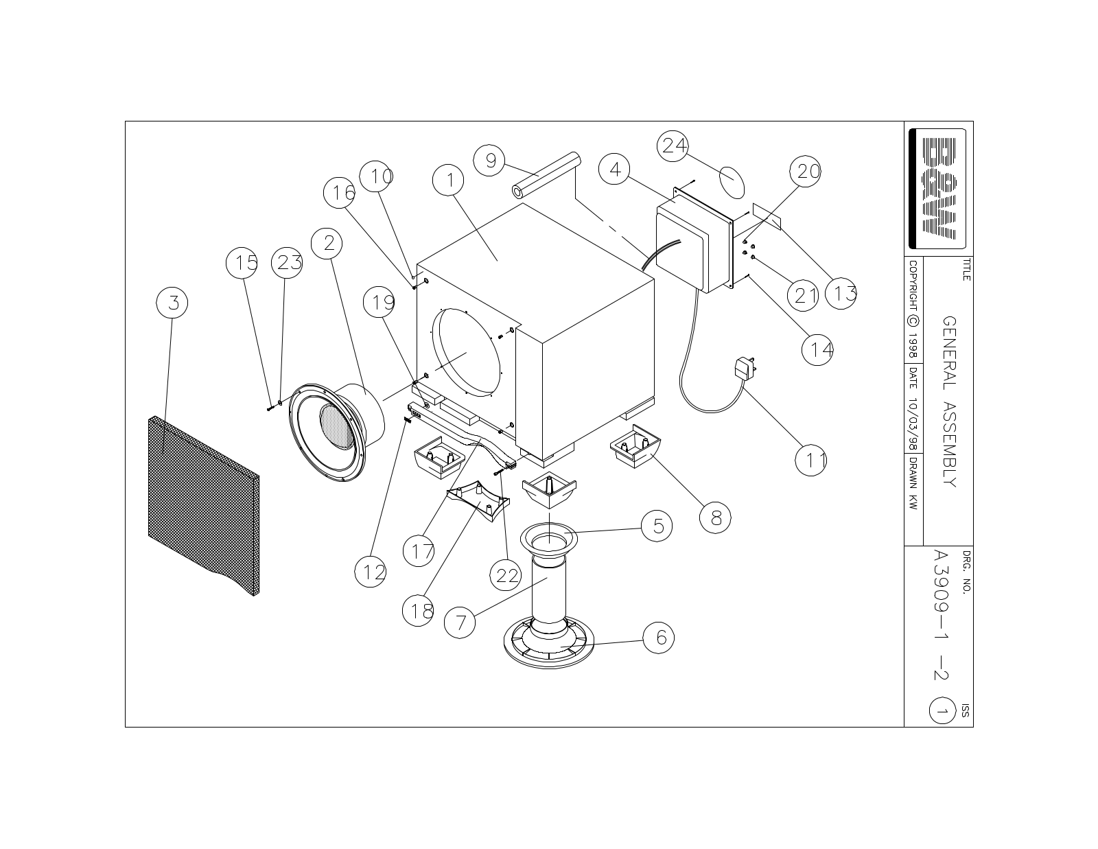 Bowers and Wilkins ASW-4000 Service manual