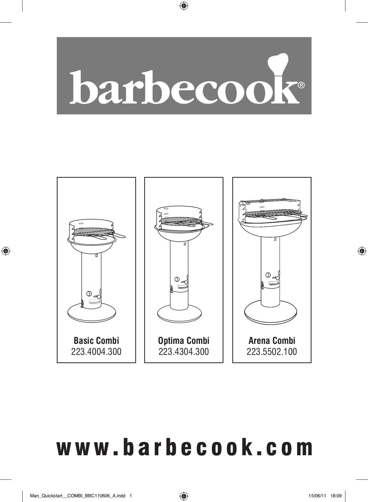 Barbecook Basic Combi, Optima Combi, Arena Combi User Manual