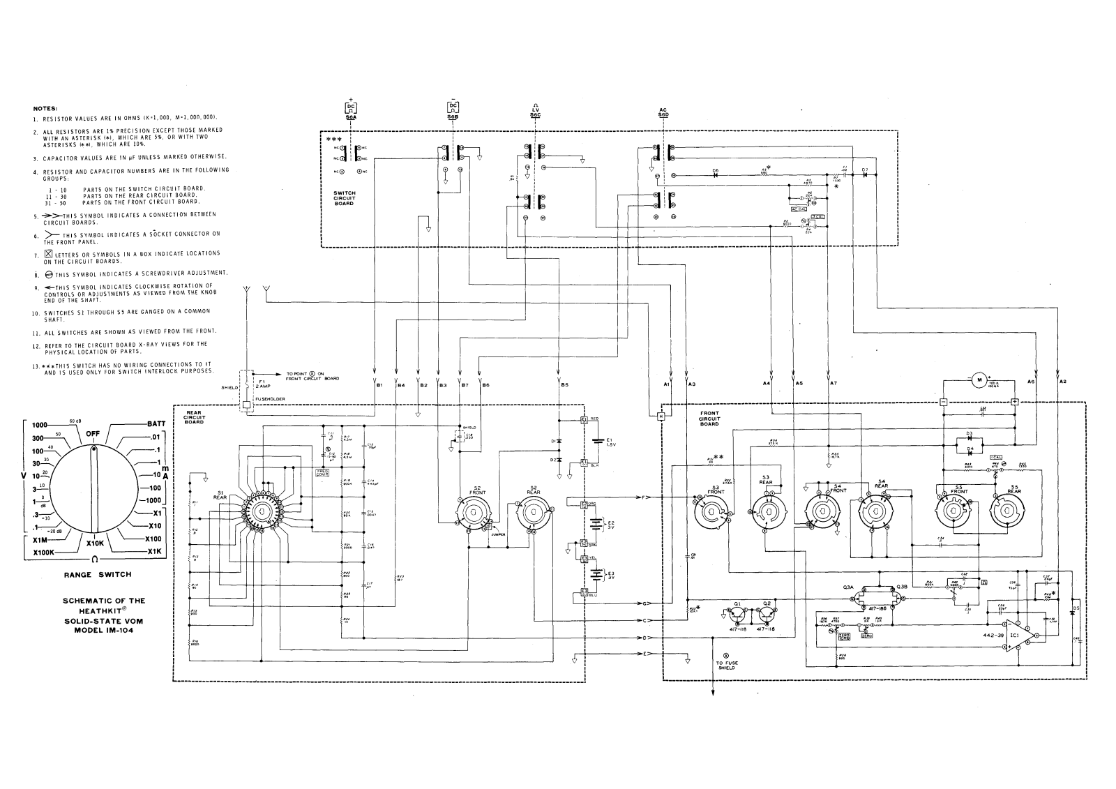 Heathkit IM-104 Schematic