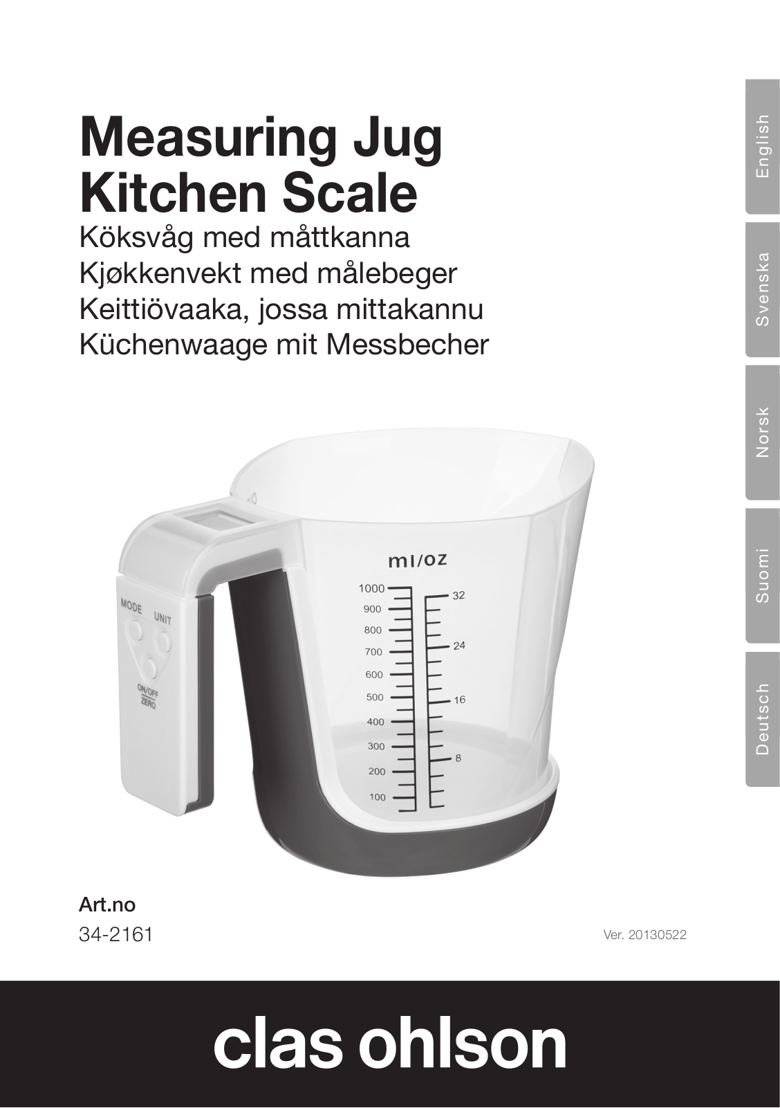 Clas Ohlson 34-2161 User Manual