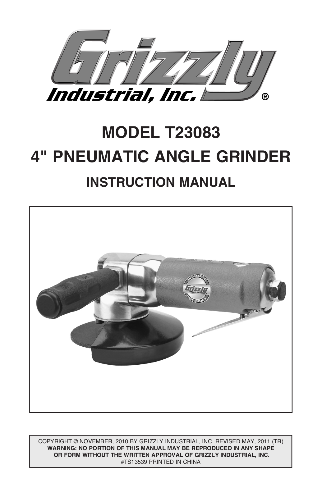 Grizzly T23083 User Manual