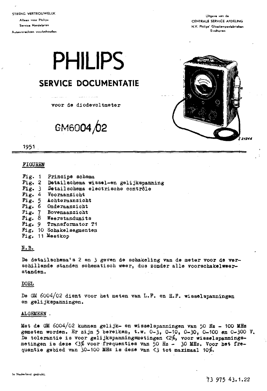 Philips gm6004 schematic