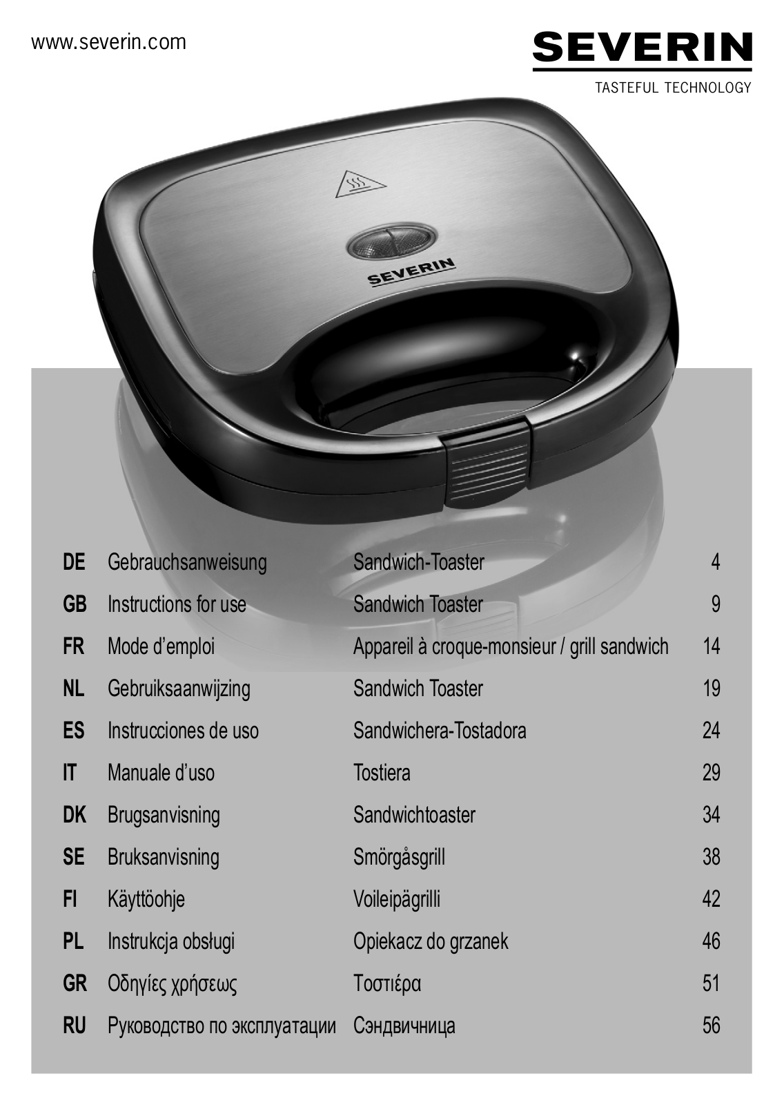 Severin SA 2969, SA 2971 User Manual