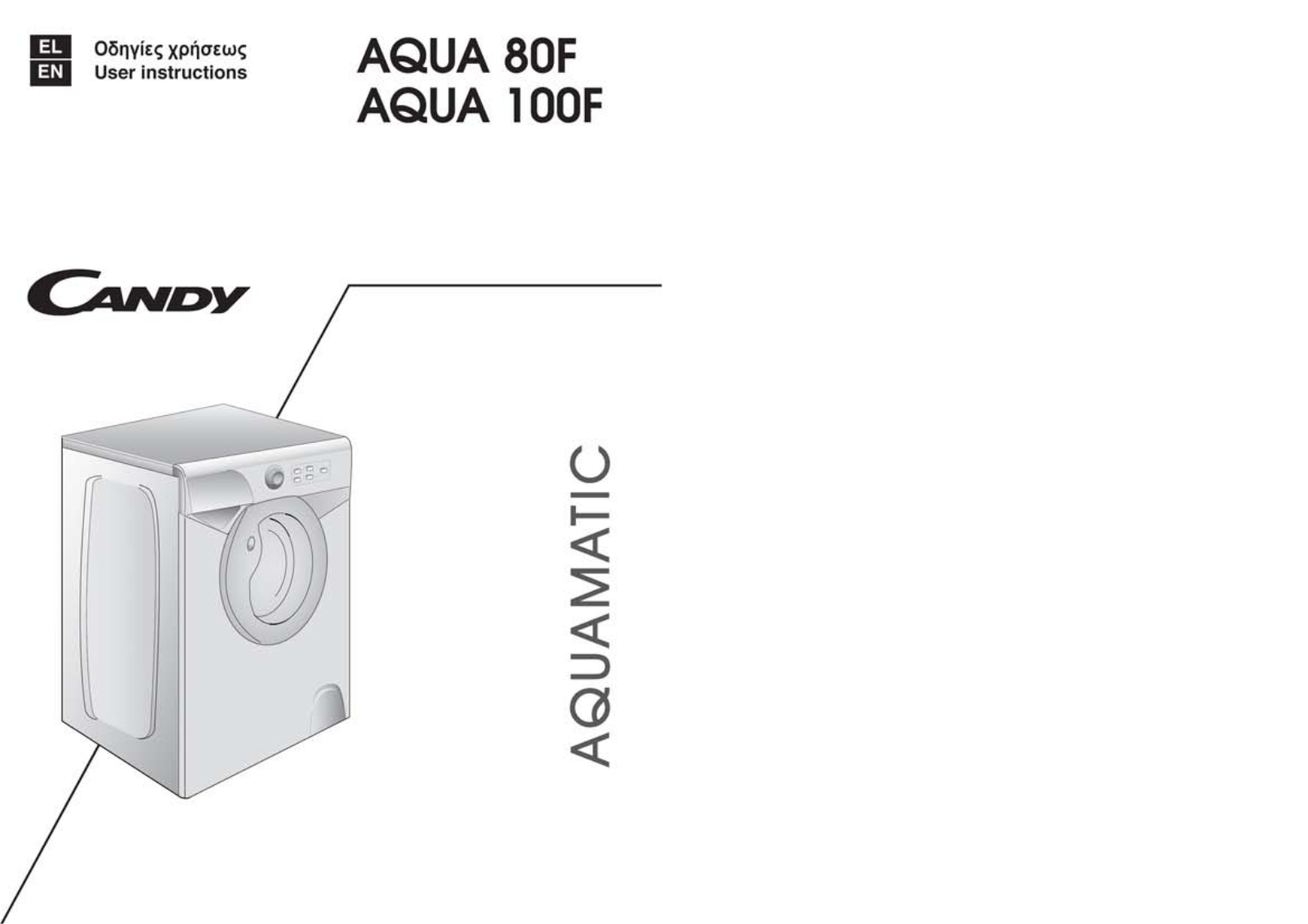 Candy AQUA 80F User Manual