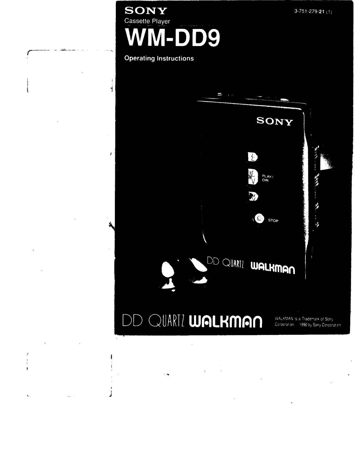 Sony WM-DD9 User Manual