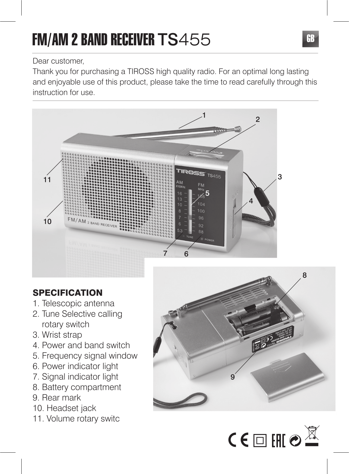 TIROSS TS-455 User guide - ManualMachine.com