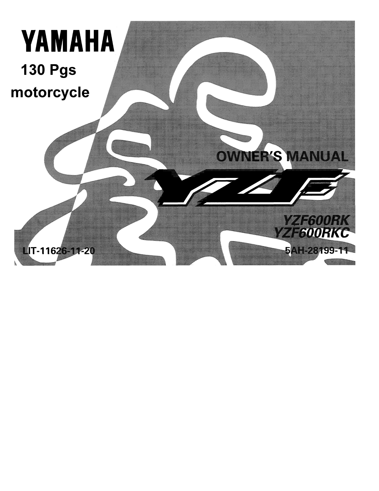 Yamaha YZF-600RKC, YZF-600RK User Manual