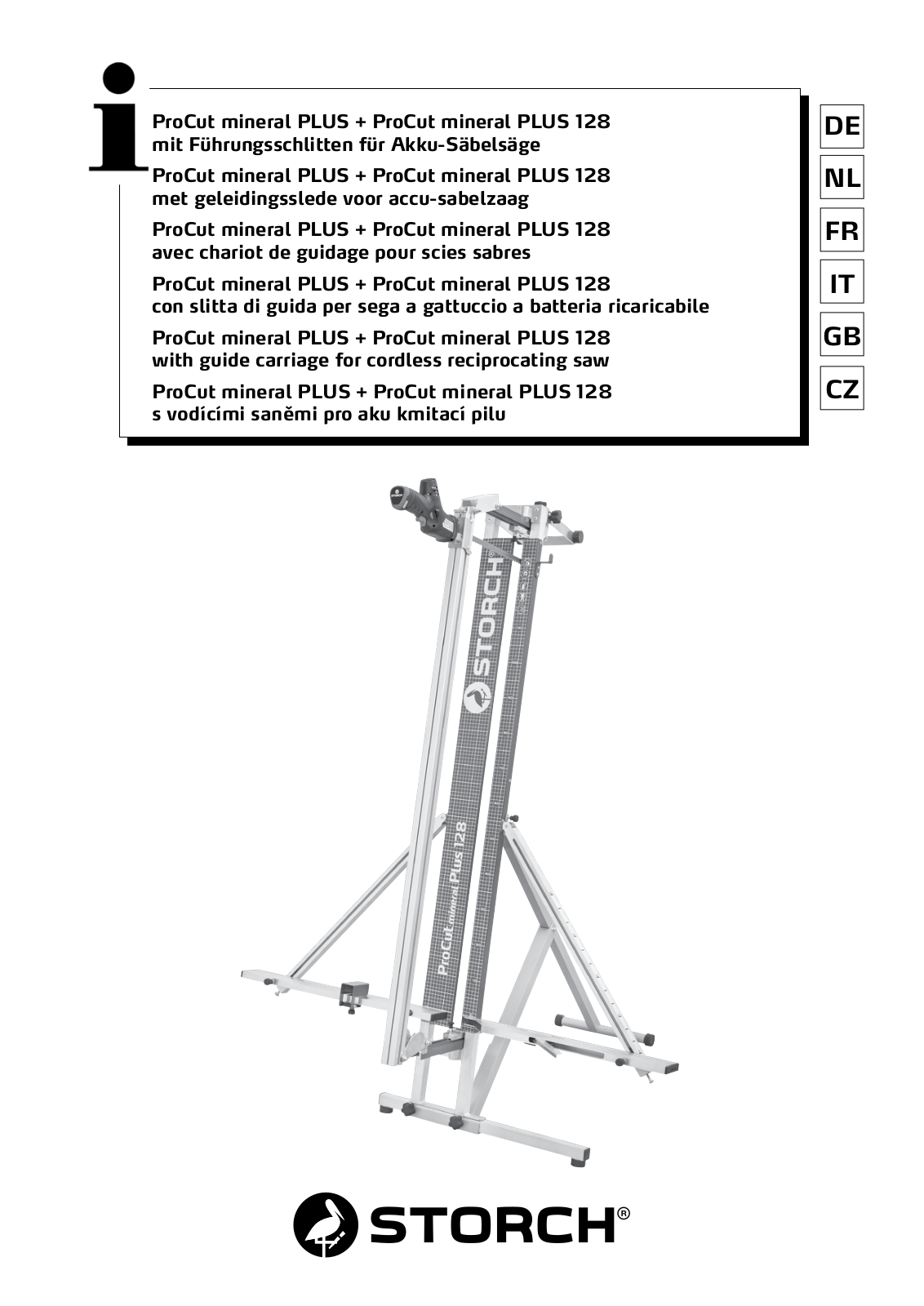 Storch ProCut mineral PLUS, ProCut mineral PLUS 128 Translation Of The Original Instruction